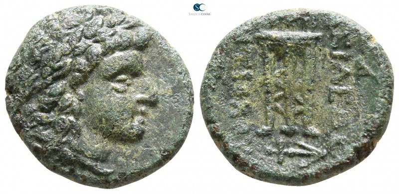 Seleukid Kingdom. Antiochos II Theos 261-246 BC. 
Bronze Æ

14mm., 3,66g.

...