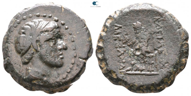 Seleukid Kingdom. Uncertain mint. Alexander I Balas 152-145 BC. 
Serrate Æ

1...