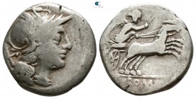 Anonymous 211-208 BC. Rome. Denarius AR