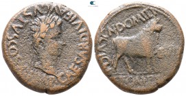 Augustus 27 BC-AD 14. Gnaeus Domitius and Gaius Pompeius, duovirs. Lepida-Celsa. Bronze Æ