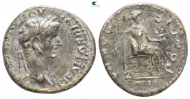 Tiberius AD 14-37. Rome. Foureé Denarius AR