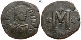 Anastasius I AD 491-518. Contemporary imitation. Follis Æ