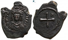 Tiberius II Constantine AD 578-582. Struck circa AD 579-582. Constantinople. Decanummium Æ