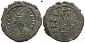Maurice Tiberius AD 582-602. Uncertain mint or Constantinople. Follis Æ