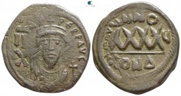 Phocas. AD 602-610. Dated RY 5=AD 606/7. Constantinople. Follis Æ