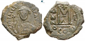 Heraclius AD 610-641. Dated RY 1=AD 610/1. Constantinople. Follis Æ