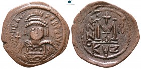Heraclius AD 610-641. Dated RY 3=AD 612/3. Cyzicus. Follis Æ