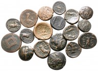 Lot of ca. 18 greek bronze coins / SOLD AS SEEN, NO RETURN!<br><br>very fine<br><br>