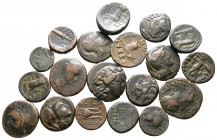 Lot of ca. 19 greek bronze coins / SOLD AS SEEN, NO RETURN!<br><br>very fine<br><br>