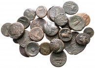 Lot of ca. 30 greek bronze coins / SOLD AS SEEN, NO RETURN!<br><br>nearly very fine<br><br>