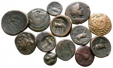 Lot of ca. 13 greek bronze coins / SOLD AS SEEN, NO RETURN!<br><br>very fine<br><br>