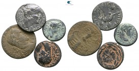 Lot of ca. 4 roman provincial bronze coins / SOLD AS SEEN, NO RETURN!<br><br>nearly very fine<br><br>