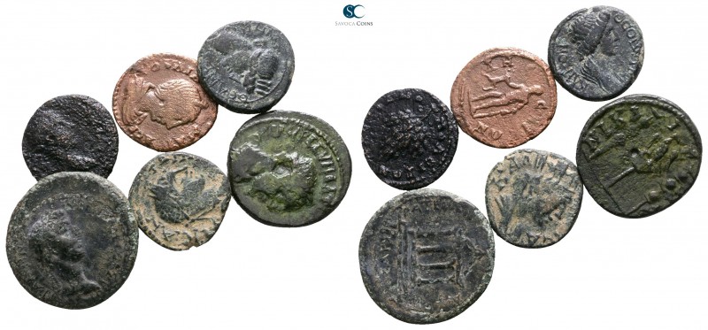 Lot of ca. 6 roman provincial bronze coins / SOLD AS SEEN, NO RETURN!

nearly ...
