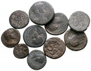 Lot of ca. 10 roman provincial bronze coins / SOLD AS SEEN, NO RETURN!<br><br>fine<br><br>