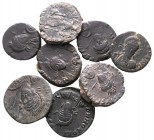 Lot of ca. 8 roman bronze coins / SOLD AS SEEN, NO RETURN!<br><br>nearly very fine<br><br>