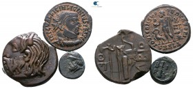 Lot of 3 ancient bronze coins / SOLD AS SEEN, NO RETURN!
<br><br>very fine<br><br>