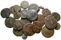 Lot of ca. 25 ancient bronze coins / SOLD AS SEEN, NO RETURN!<br><br>nearly very fine<br><br>