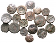 Lot of ca. 18 greek bronze coins / SOLD AS SEEN, NO RETURN!<br><br>very fine<br><br>