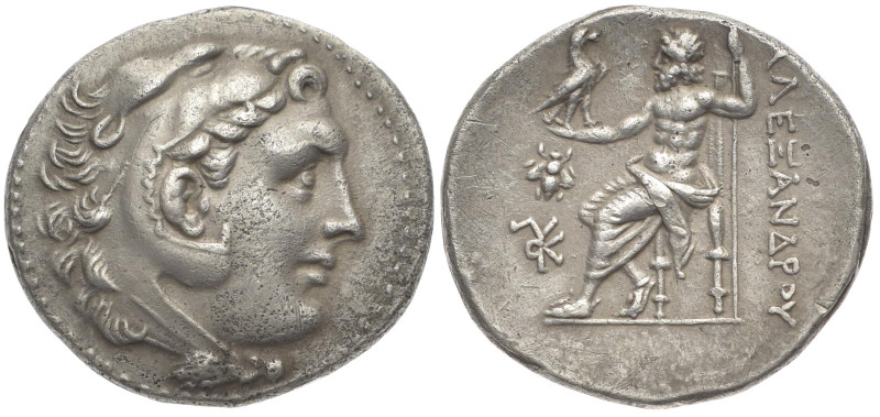 Kings of Macedon, Alexander III 'the Great', AR Tetradrachm, 16.77 g 30.72 mm. 3...