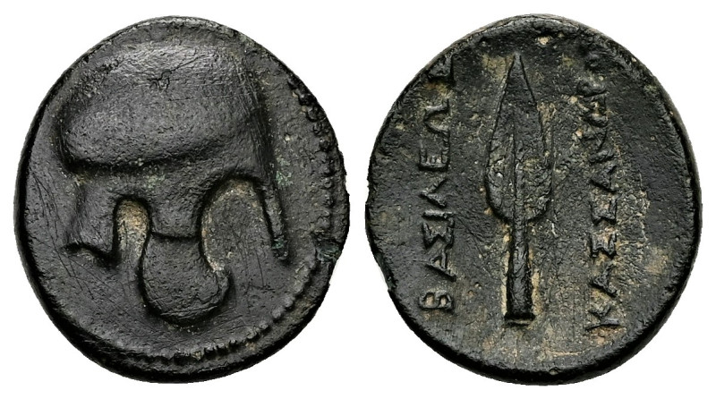 Kings of Macedon, Kassander. Ae, 4.08 g 19.31 mm. 317-305 BC. Uncertain mint.
Ob...