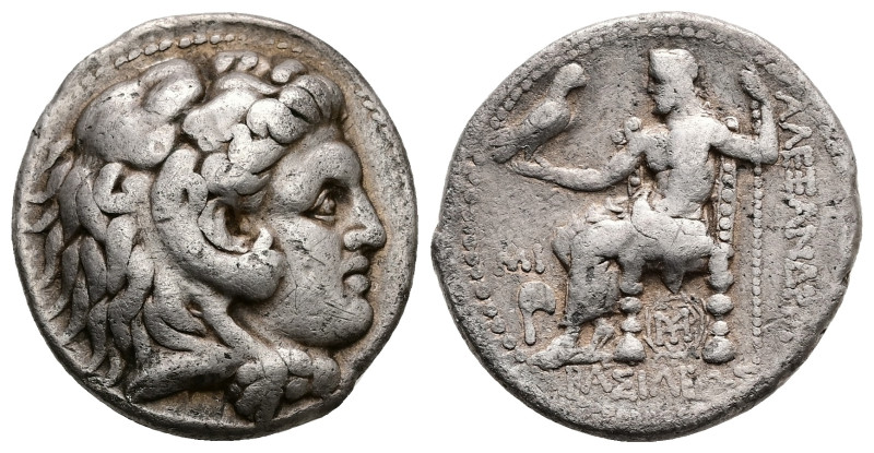 Seleukid Kingdom, Seleukos I Nikator, AR Tetradrachm, 16.59 g 27.09 mm. 312-281 ...