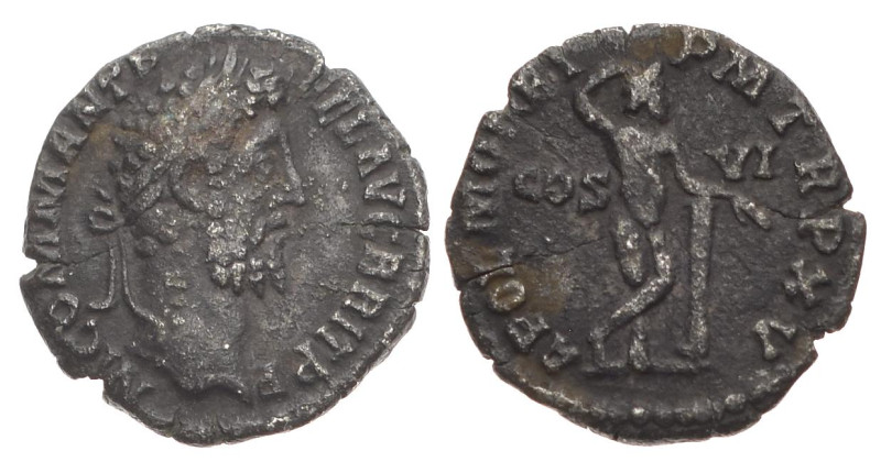 Commodus, AD 177-192. AR, Denarius. 2.20 g. 17.84 mm. Rome.
Obv: M COMM ANT P FE...