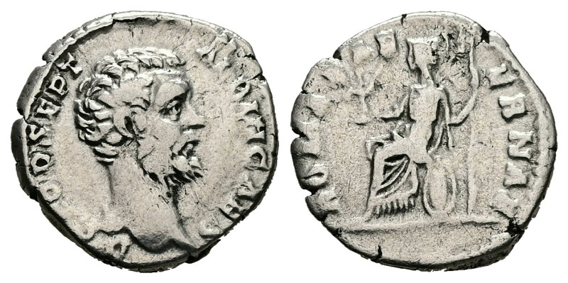 Clodius Albinus as Caesar, AD 193-195. AR, Denarius. 2.79 g. 18.42 mm. Rome.
Obv...