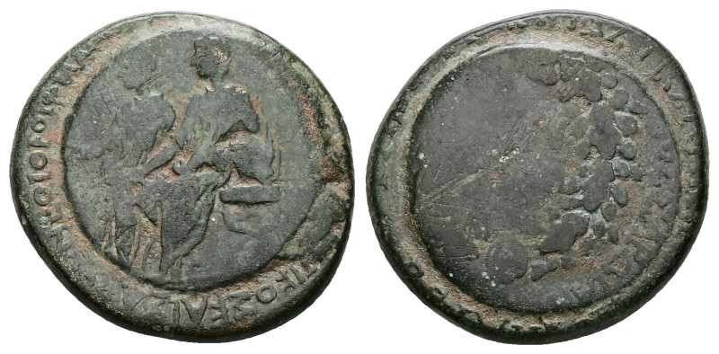 Lydia, Sardis. Germanicus, with Drusus, Caesar, 15 BC-AD 19. AE. 13.17 g. 26.42 ...