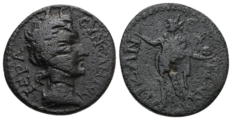 Phrygia, Aezani. Pseudo autonomous, c. AD 253–268. AE. 12.08 g. 27.76 mm.
Obv: Ι...