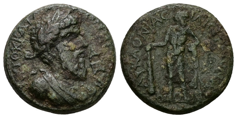 Lycaonia, Ilistra. Lucius Verus, AD 161-169. AE. 11.72 g. 24.18 mm.
Obv: ΑΥΤΟΚ Κ...