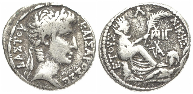 Syria, Antioch. Augustus, 27 BC-AD 14. AR, Tetradrachm. 13.95 g. 27.35 mm. Year ...