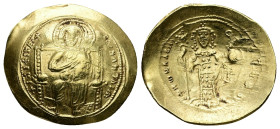 Constantine X Ducas, AD 1059-1067. AV, Histamenon Nomisma. 4.40 g. 26.76 mm. Constantinople.
Obv: + IҺS XIS RЄX RЄGNANTIҺM. Christ, bearded and nimbat...