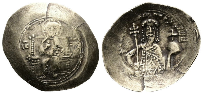 Alexius I, AD 1081-1118. EL, Histamenon Nomisma. 4.26 g. 31.94 mm. Constantinopl...