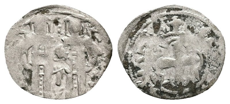 Andronicus II Palaelogus (?), AD 1282–1328. Bl, Tornese. 0.33 g. 17.62 mm. Const...