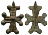 Pendant Cross. Middle Byzantine, 10thC-12thC.
Weight: 6.15 g. 
Diameter: 35.33 mm.