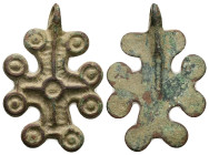 Pendant Cross. Middle Byzantine, 10thC-12thC.
Weight: 8.11 g. 
Diameter: 36.98 mm.