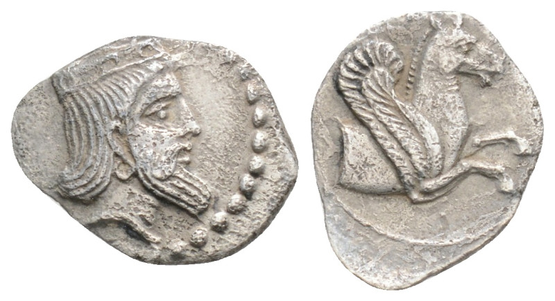 Greek CILICIA, Uncertain (Circa 4th century BC) AR Obol (12,3 mm, 0.66 g)