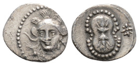 Greek CILICIA, Tarsos. Balakros, satrap of Cilicia, (Circa 333-323 BC). AR Obol (11 mm 0.66 g)