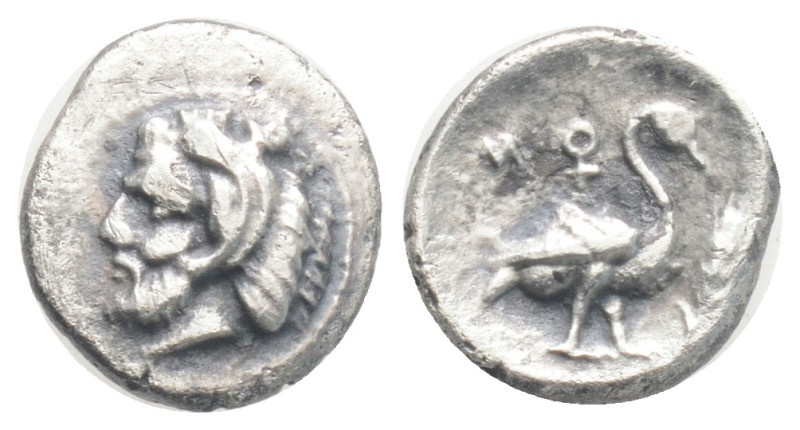 Greek CILICIA, Mallos (Circa 385-375 BC) AR Hemiobol (12,1 mm, 0.75 g)