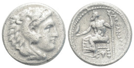 Kingdom of Macedon. Alexander III 'the Great' AR Drachm. circa 310-301 BC, 4,1 g.17 mm.
