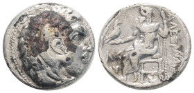Kingdom of Macedon. Alexander III 'the Great' AR Drachm. circa 310-301 BC, 3,2 g.16,7 mm.