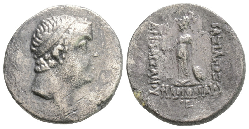 Greek
KINGS OF CAPPADOCIA. Ariobarzanes I (Circa 96-63 BC.) AR Drachm (17.2 mm, ...