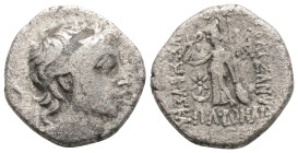 Greek
Kings of Cappadocia. Ariobarzanes III 52-42 BC. Drachm AR, 3,7 g. 16,6 mm.