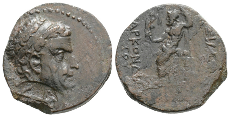 Kings of Cilicia. Tarkondimotos I 39-31 BC. Bronze Æ, 4,2 g. 20,5 mm.