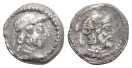 Greek CILICIA, Tarsos, Datames, Satrap of Cilicia (Circa 384-360 BC) AR Obol , 0,67 g. 9,9 mm.