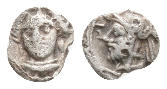 CILICIA, Tarsos, Time of Pharnabazos and Datames (Circa 379-372 BC) obol, 0.14 g...