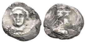 Greek
CILICIA. Tarsos. Tarkumuwa (Datames), Satrap of Cilicia (Circa 384-361/0 BC). AR Obol (10,8 mm 0.60 g)