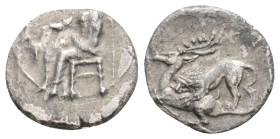 Greek Coins CILICIA. Tarsos. Mazaios (Satrap of Cilicia, 361/0-334 BC). Obol. 0,65 g. 11,2 mm.