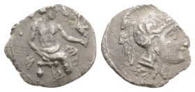 Greek Coins
CILICIA. Uncertain. Obol (4th century BC). 0,71 g. 10,5 mm.