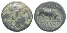 SELEUKID KINGDOM. Seleukos I Nikator (312-281 BC). Ae. Antioch. 2,2 g. 13,8 mm.
